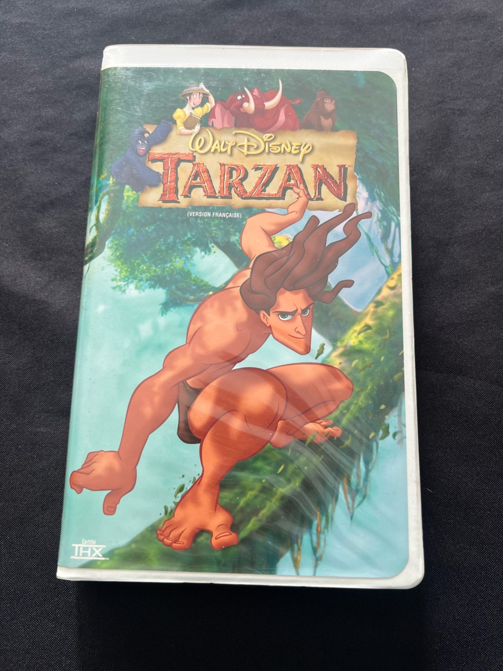 Tarzan Walt Disney VHS French Clamshell 1999 Animated Movie Version Française